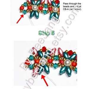 Bracelet Pattern, Rinna, Beading Tutorials, Digital Download, PDF image 10