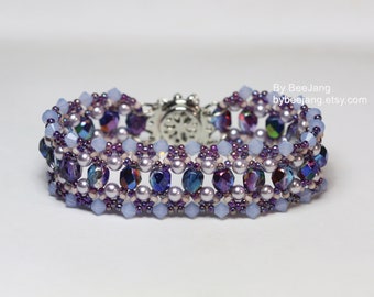 Schema per perline - Elmyra - Tutorial per bracciale - Download digitale - PDF