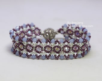 Beading Pattern - Iolanthe - Bracelet Tutorials - Digital Download - PDF