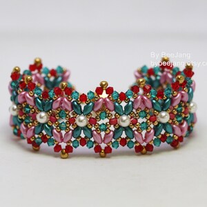 Bracelet Pattern, Rinna, Beading Tutorials, Digital Download, PDF