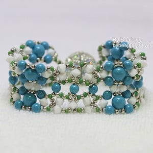 Beading Pattern - Amarie - Bracelet Tutorial - Digital Download - PDf