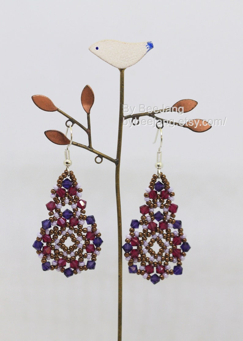 Earrings Pattern Lilith Beading Tutorial PDF image 3