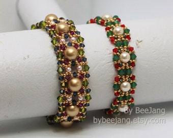 Beading Tutorial - Linsha 1 and 2 - Bracelets Pattern - PDF