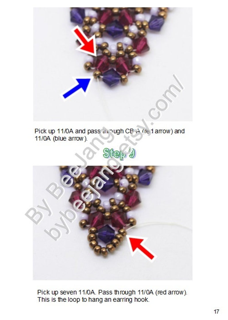 Earrings Pattern Lilith Beading Tutorial PDF image 9