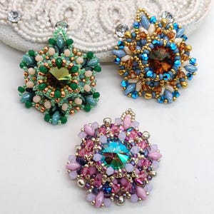 Ceres pendants, three styles in mix colors.