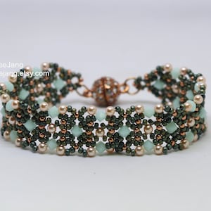 Beading Pattern, Sania Bracelet, Beading Tutorials, Bracelet Tutorials, Digital Download, PDF