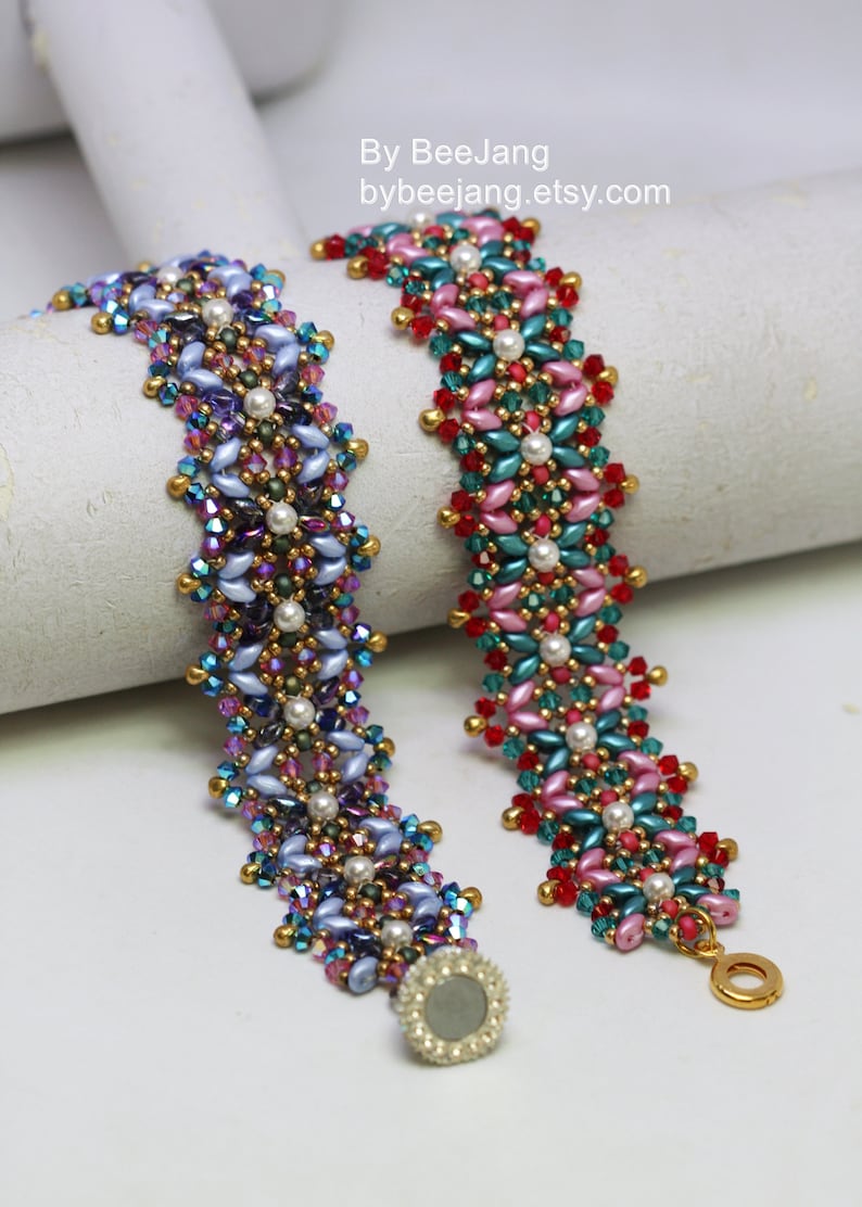 Bracelet Pattern, Rinna, Beading Tutorials, Digital Download, PDF image 8