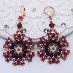 Earrings Pattern - Fiona - Beading Pattern - Digital Download - PDF