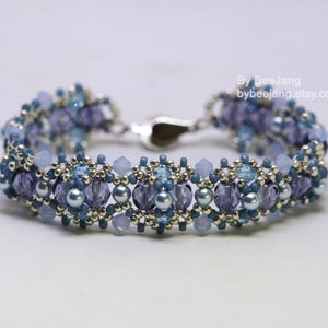 Beading Tutorials Linda Bracelet Beadweaving Pattern - Etsy