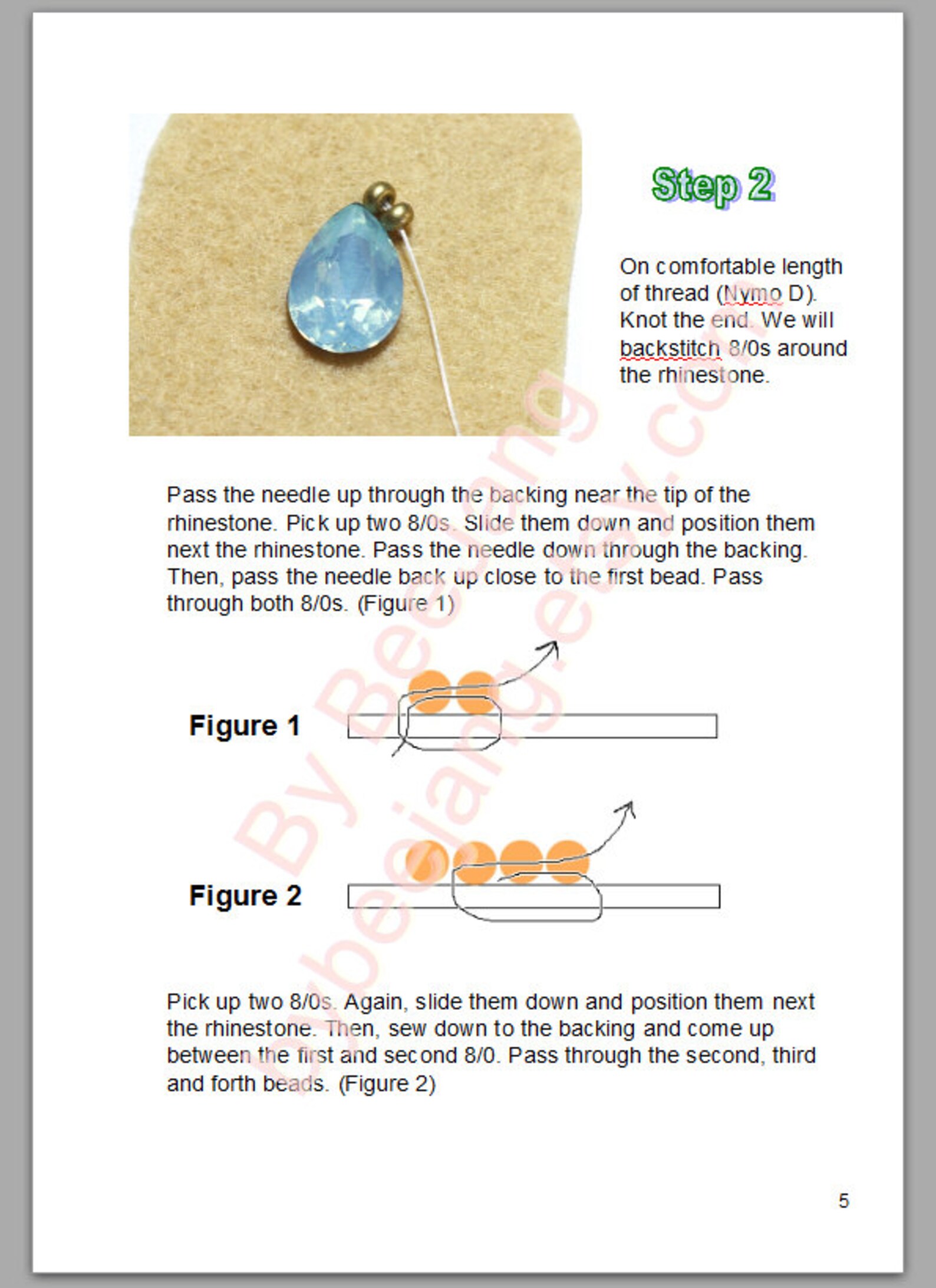 Beading Tutorial Indis Earrings Pattern Bead Embroidery | Etsy