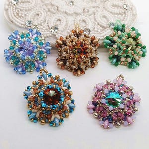 Beading Pattern, Ceres, Pendant Tutorial, Pendant Pattern, Beading Tutorial, Digital Download