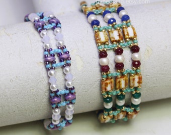 Motif perlé - Isla - Tutoriel de bracelet - Téléchargement numérique - PDF