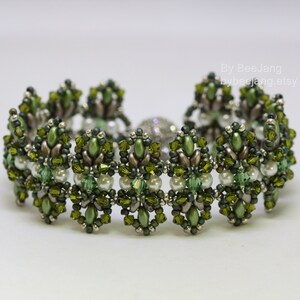 Beading Tutorials, Liliana Bracelet, Beading Pattern, Digital Download, PDF