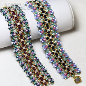 Beading Pattern, Gentiana, Bracelet Tutorials, PDF image 3