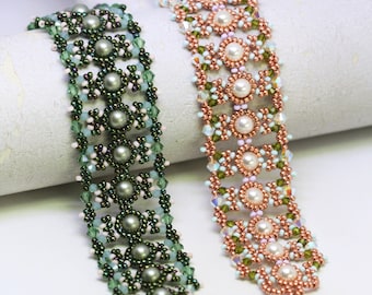 Beading Pattern - Ariana - Bracelet Tutorial - Digital Download - PDF