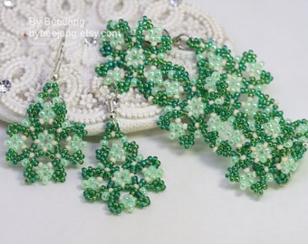 Perlenmuster - Grianne - Anleitung für Armbänder und Ohrringe - Digitaler Download PDF