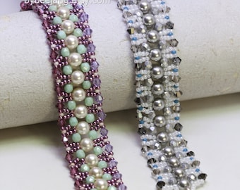 Messalina Bracelet Beading Tutorial: Right Angle Weave Pattern (PDF)