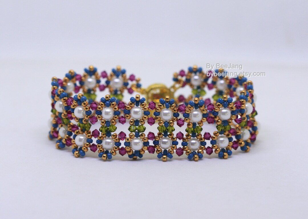 Beading Tutorial - Gracelyn - Bracelet Pattern - PDF - Instant Download ...