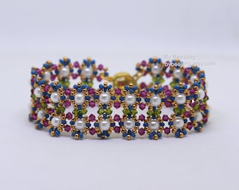 Perlenanleitung - Gracelyn - Armband Muster - PDF - Sofort-Download