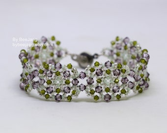 Armband Anleitungen - Leslia - Perlenmuster - Digital Download - PDF