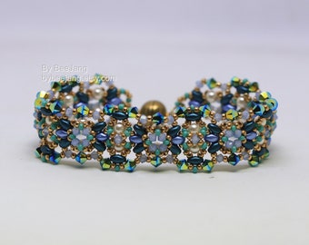 Beading Tutorial - Avelene - Bracelet Pattern - PDF