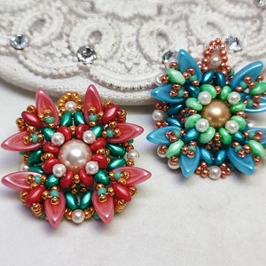 Pendant Tutorial, Urpina, Beading Pattern, Beading Tutorial, Pendant Pattern, PDF