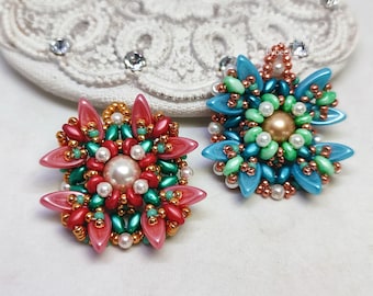 Pendant Tutorial, Urpina, Beading Pattern, Beading Tutorial, Pendant Pattern, PDF