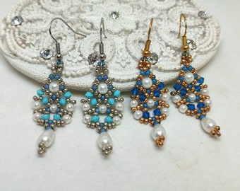 Earrings Patterns - Sridevi - Beading Patterns - Earrings Tutorials - Digital Downalod - PDF