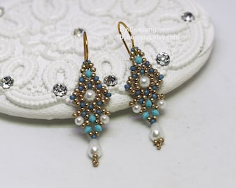 Earrings Patterns, Dhara, Beading Tutorials, PDF