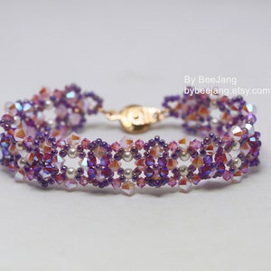 Beading Pattern - Gloriana - Bracelet Tutorial - Digital Download - PDF