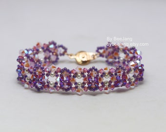 Rijgpatroon - Gloriana - zelfstudie armband - digitale download - pdf