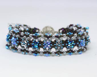 Bracelet Tutorials, Florentina, Beading Pattern, PDF