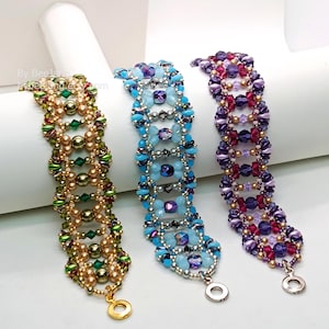 Beading Tutorial - Radhika - Bracelet Tutorial - Bracelet Pattern - Beading Pattern - Digital Download PDF