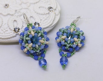 Beading Pattern - Mirai - Earrings Tutorial - Pendant Tutorial - PDF