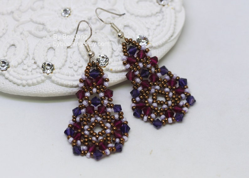 Earrings Pattern Lilith Beading Tutorial PDF image 10