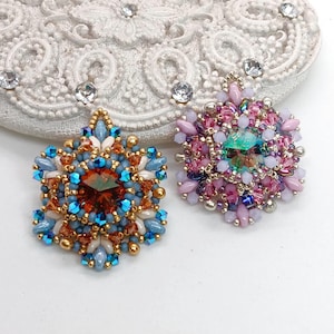 Ceres Beaded Pendant Tutorial Beading Pattern (Digital Download, PDF)