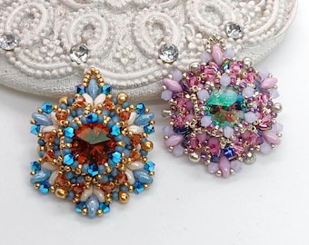 Ceres Beaded Pendant Tutorial Beading Pattern (Digital Download, PDF)