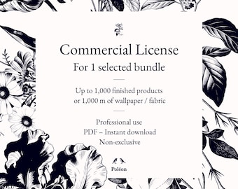 Licence commerciale (non exclusive) motifs & illustrations – jusqu’à 1000 ventes
