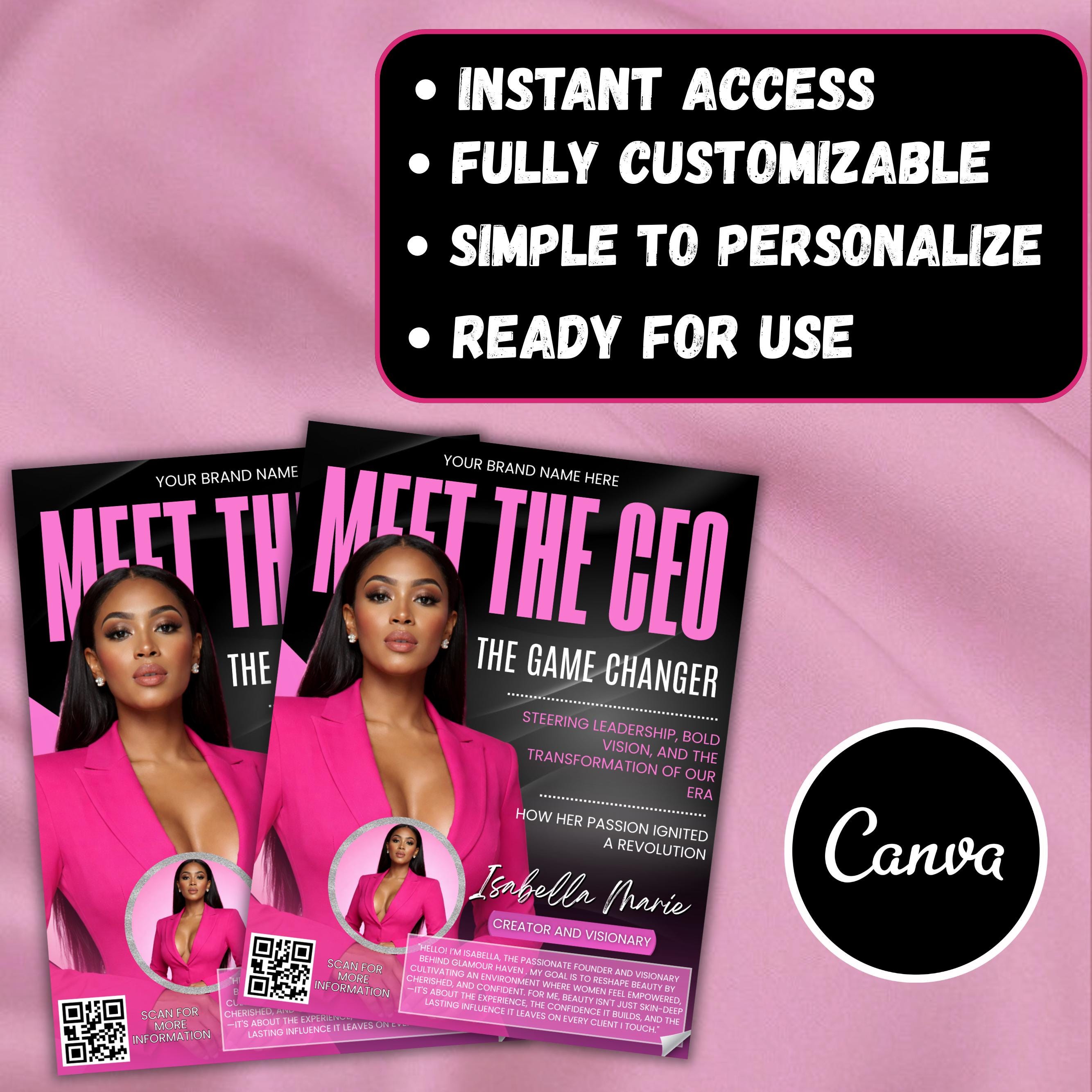 Meet the CEO Flyer, CEO Introduction Flyer, Business Leadership Flyer ...