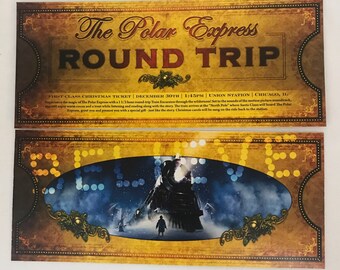6 (six) Polar Express Invitation Tickets