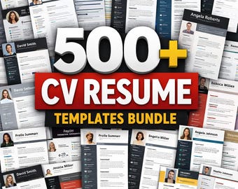 Más de 500 plantillas profesionales de CV y currículum: diseños modernos, creativos y compatibles con ATS para solicitantes de empleo, empresas, autónomos y estudiantes.