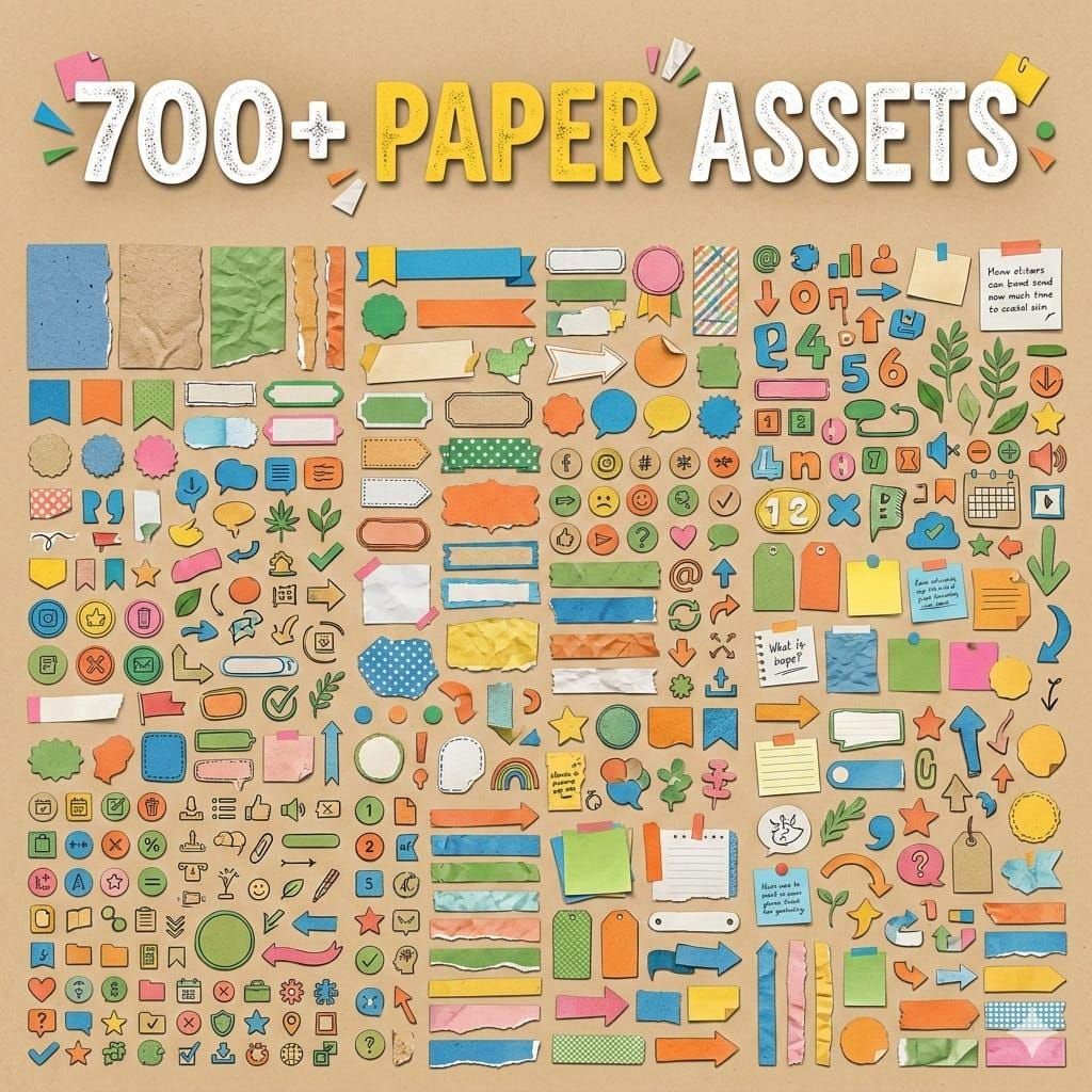 Paper Assets 700+ Digital Paper Assets Mega Bundle Scrapbook Paper Pack, Vintage ...