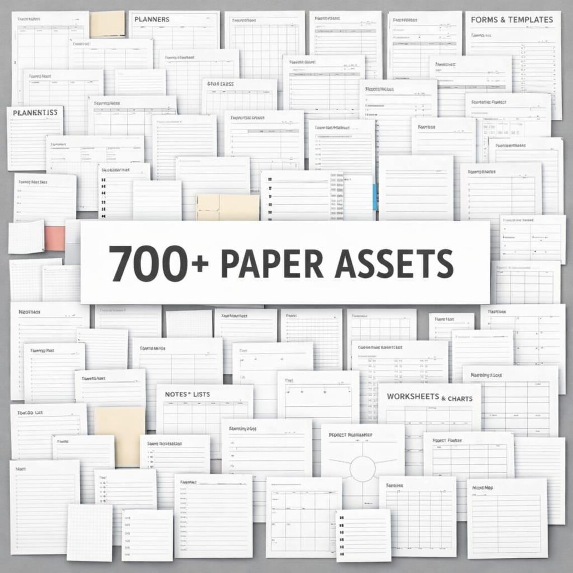 Paper Assets 700+ Digital Paper Assets Mega Bundle | Scrapbook Paper Pack, Vintage ...