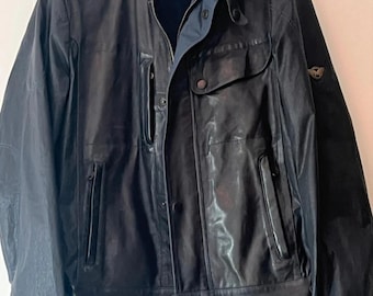 Matchless London Men’s Leather Jacket Size L Made in Italy Biker Style