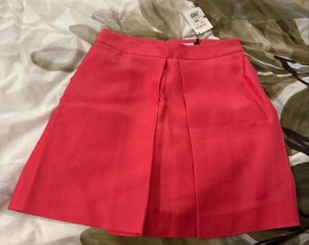 Celine Pink Silk & Cotton Mini Skirt – UK 10 / FR 38 (Made in France)