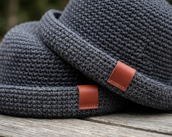 Crochet Bucket Hat Pattern | Rolled Brim Bowler PDF | Unisex Modern Minimalist Guide (US Terms)