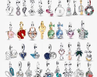 925 sterling silver pendant, twelve constellation pendant beads, suitable for Pandora European bracelet charms.