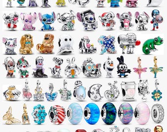 S925 cartoon character beads, Toy Story, villain characters, pendants, suitable for Pandora European bracelet charms, a gift for her.