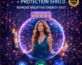 Aura Cleansing & Protection Shield Spell, Remove Negative Energy, Evil Eye Protection, Spiritual Cleanse Ritual, Energy Healing,Fast Results