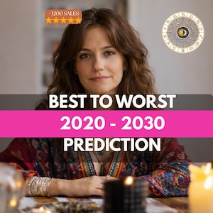 2020年から2030年までの最高から最悪の年までの占星術、未来のタロット占い、あなたの未来に何が訪れるのか、ミディアムインサイト、人生の5つの領域を網羅
